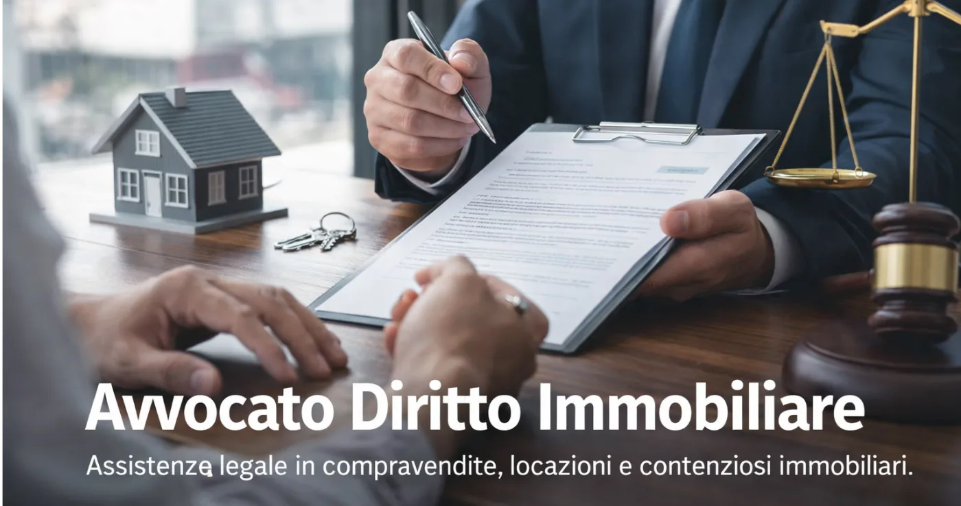 Firma di un contratto immobiliare con l'assistenza di un avvocato